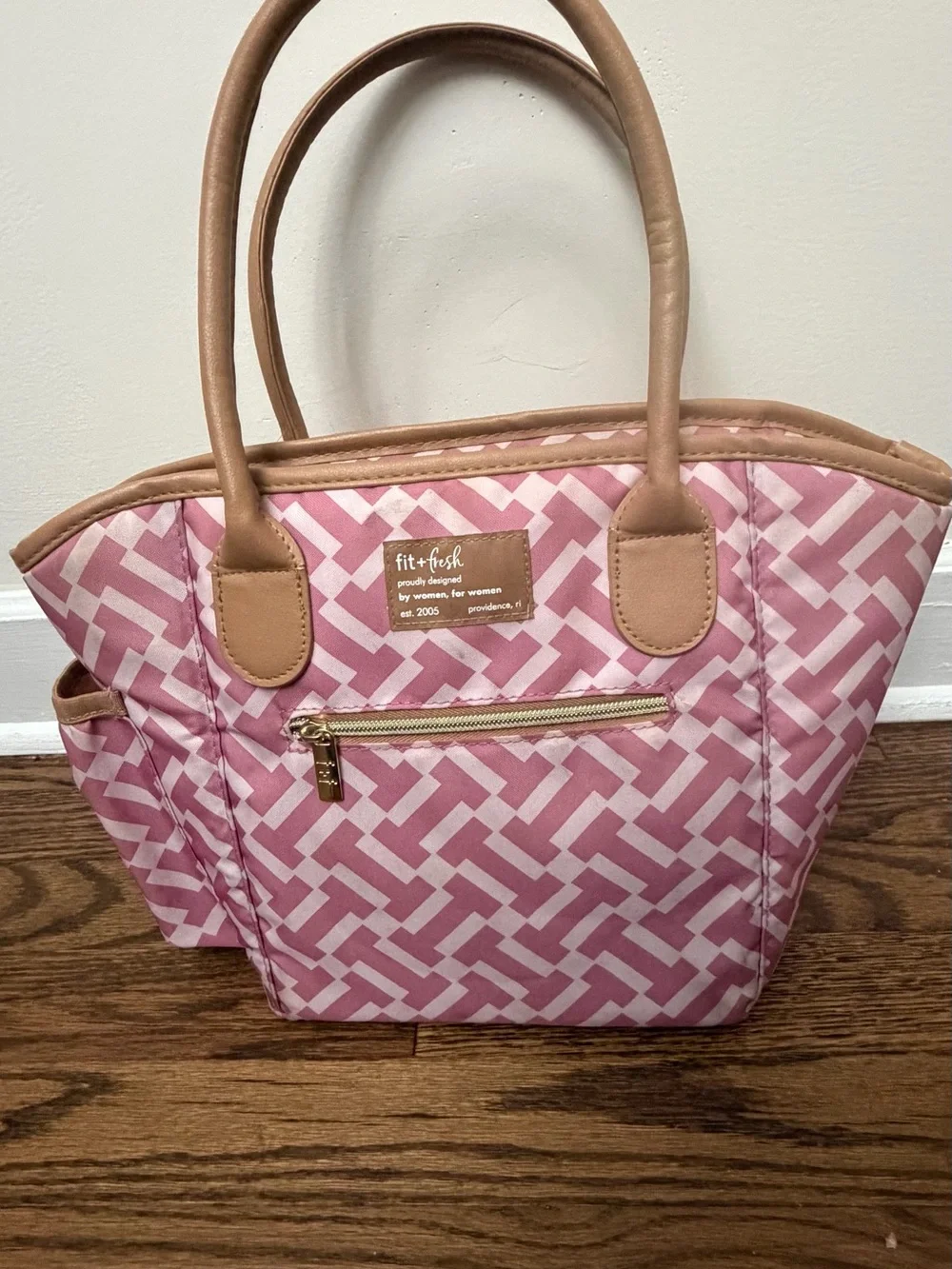 Fit & Fresh Beechwood Lunch Bag for Women, Women's Large Reusable Lunch Tote
